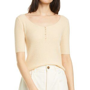 NWT Vince Cashmere Henley Top